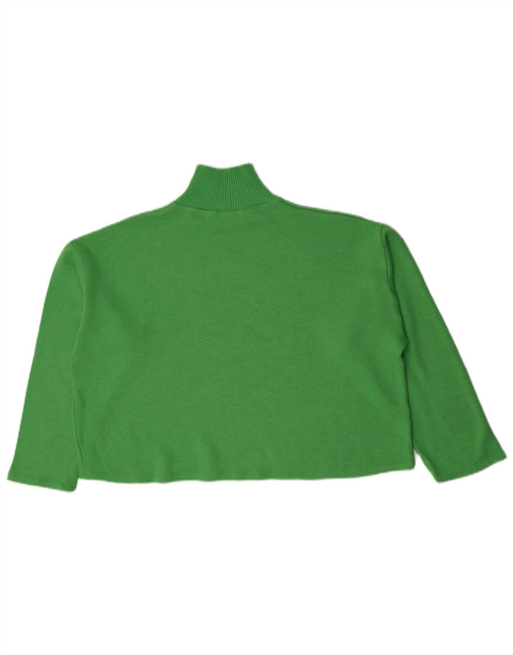 Damski top oversize Zara z długim rękawem, UK 16, duży, zielony
