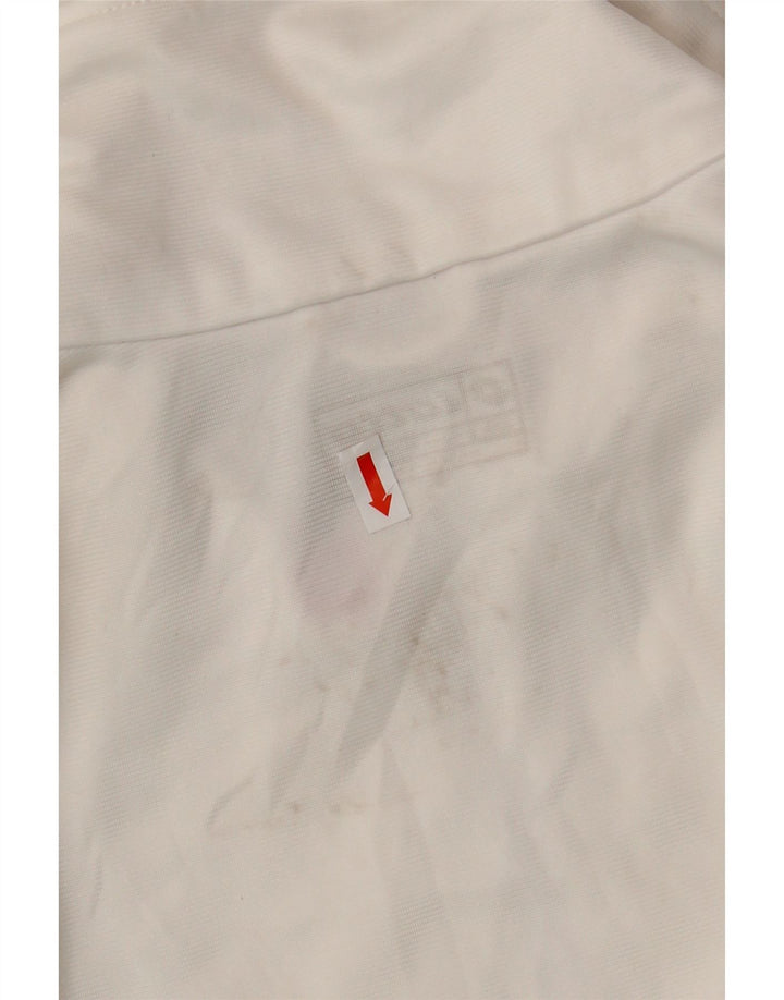 Męska kurtka dresowa LOTTO 2XL Biały poliester z blokami kolorów