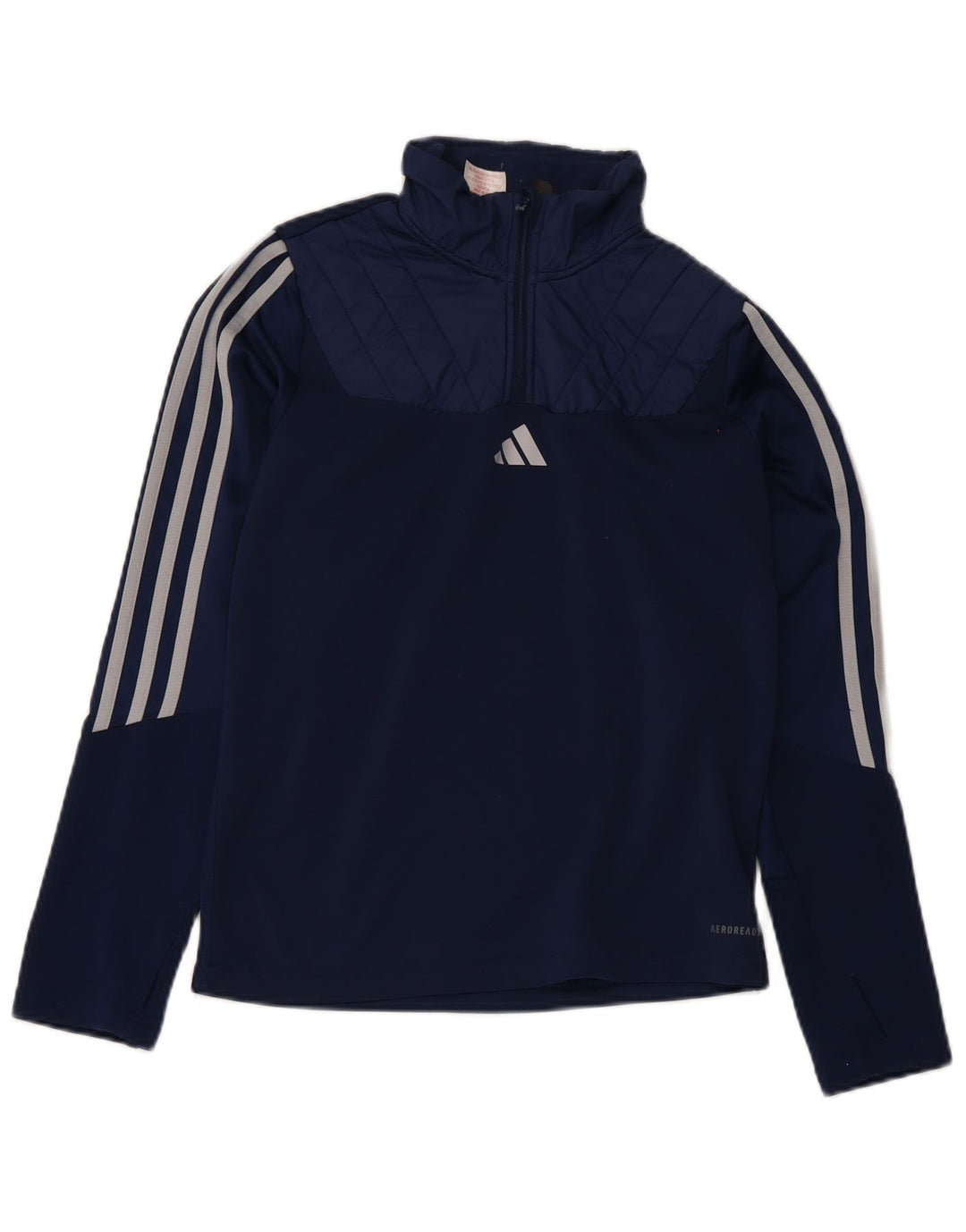 Dres chłopięcy Adidas Aeroready z zamkiem błyskawicznym na szyi, 13-14 lat, granatowy