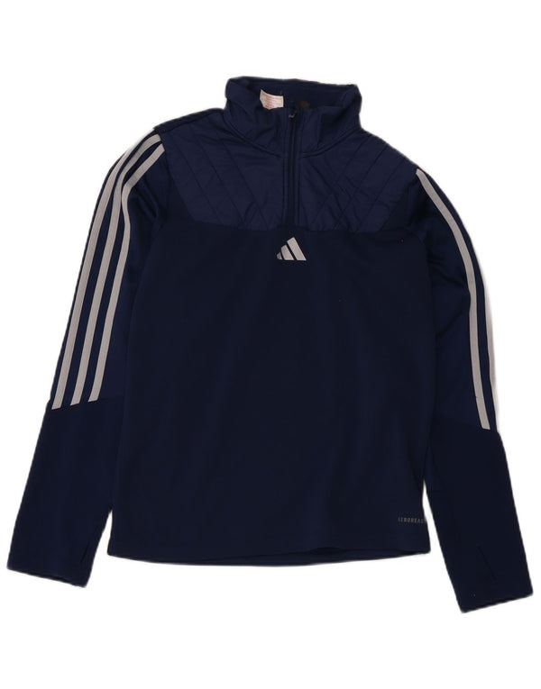 Dres chłopięcy Adidas Aeroready z zamkiem błyskawicznym na szyi, 13-14 lat, granatowy