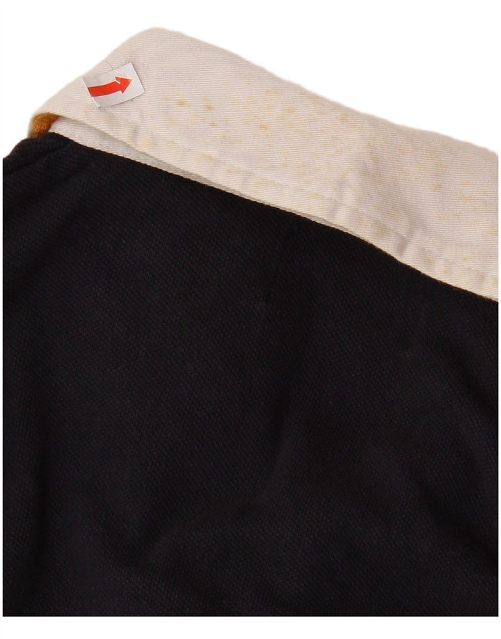 Męska koszulka polo do rugby KAPPA z długim rękawem XL, granatowa, z blokami kolorów