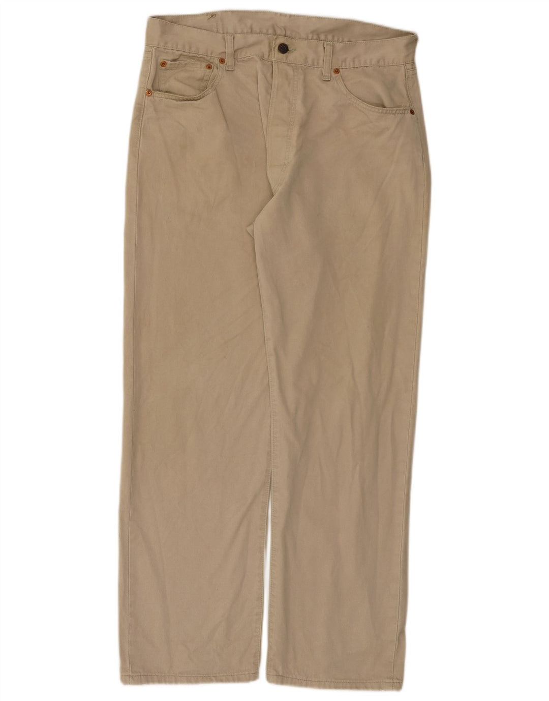 Męskie jeansy Levi's 551 Straight W36 L30 Beżowa bawełna