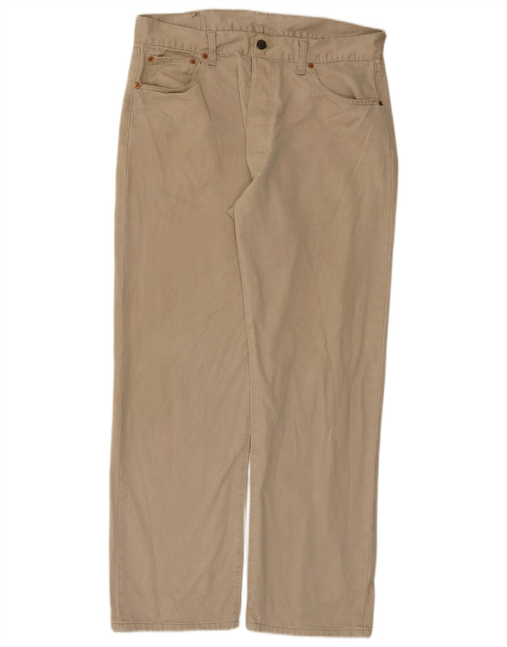 Męskie jeansy Levi's 551 Straight W36 L30 Beżowa bawełna