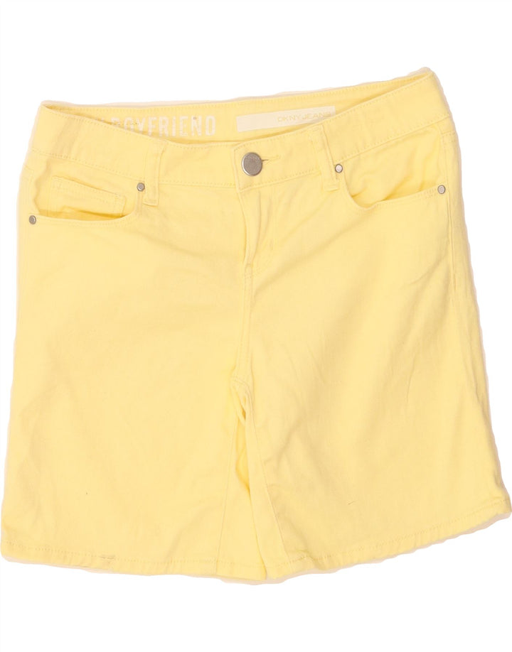 DKNY Mens Boyfriend Casual Shorts W30 Medium Yellow Elastane Vintage Dkny and Second-Hand Dkny from Messina Hembry 