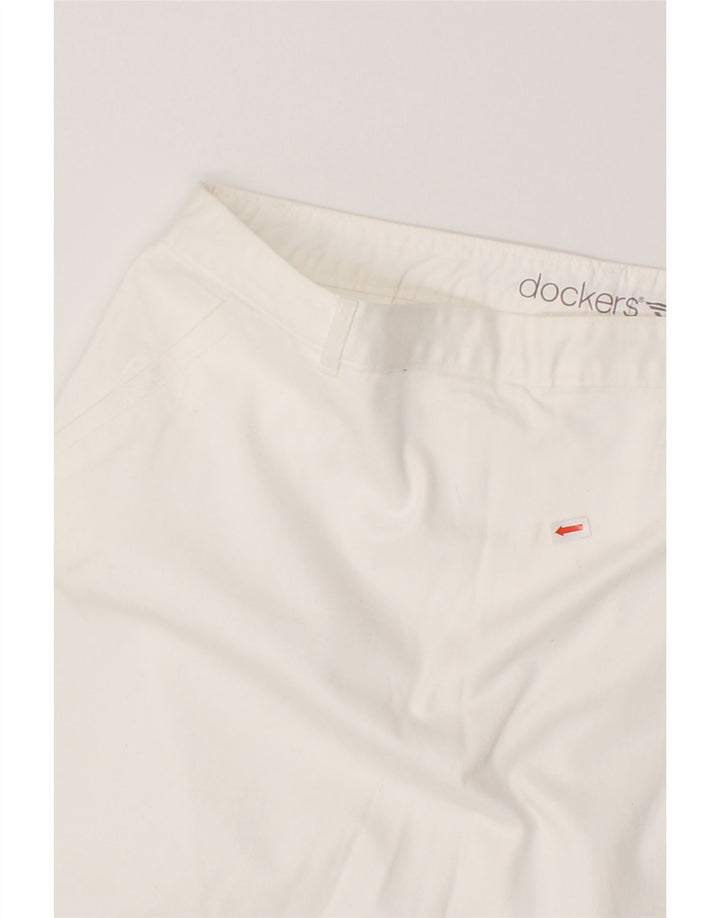 DOCKERS Womens Straight Skirt W34 Large White Vintage Dockers and Second-Hand Dockers from Messina Hembry 