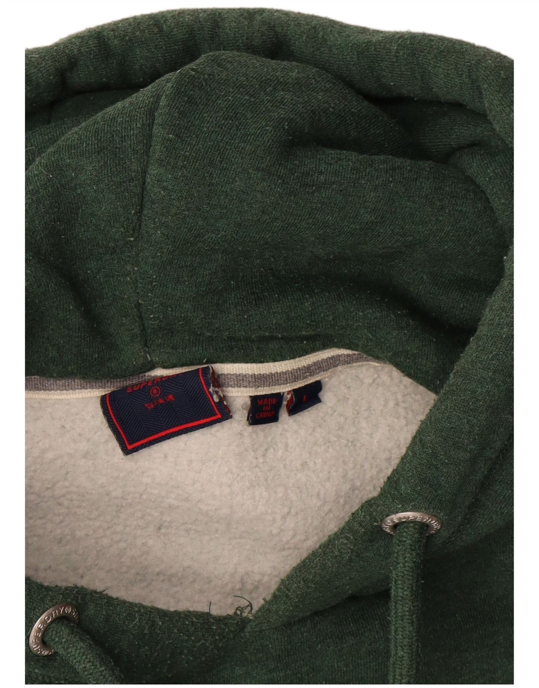 Męski sweter z kapturem Superdry, duży, zielony, bawełniany