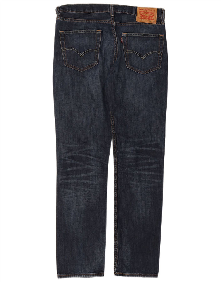 Męskie jeansy Levi's 511 Slim W34 L32 Granatowa bawełna