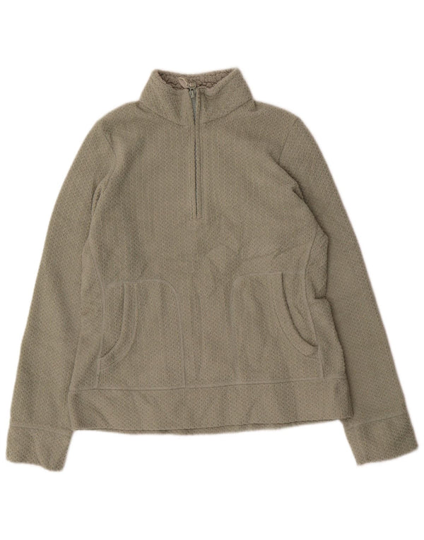 Damski sweter Marks & Spencer z zamkiem błyskawicznym, UK 12, średni khaki