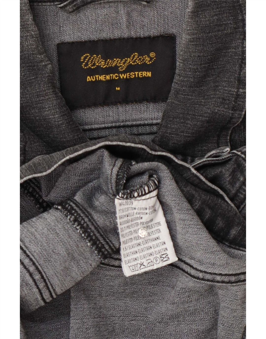 Damska kurtka dżinsowa Wrangler UK 12, średnioszara, bawełniana