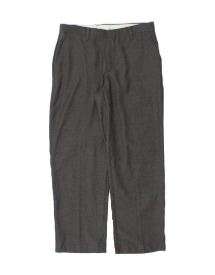 CHAPS Boys Straight Chino Trousers 11-12 Years W24 L25 Grey Polyester Vintage Chaps and Second-Hand Chaps from Messina Hembry 