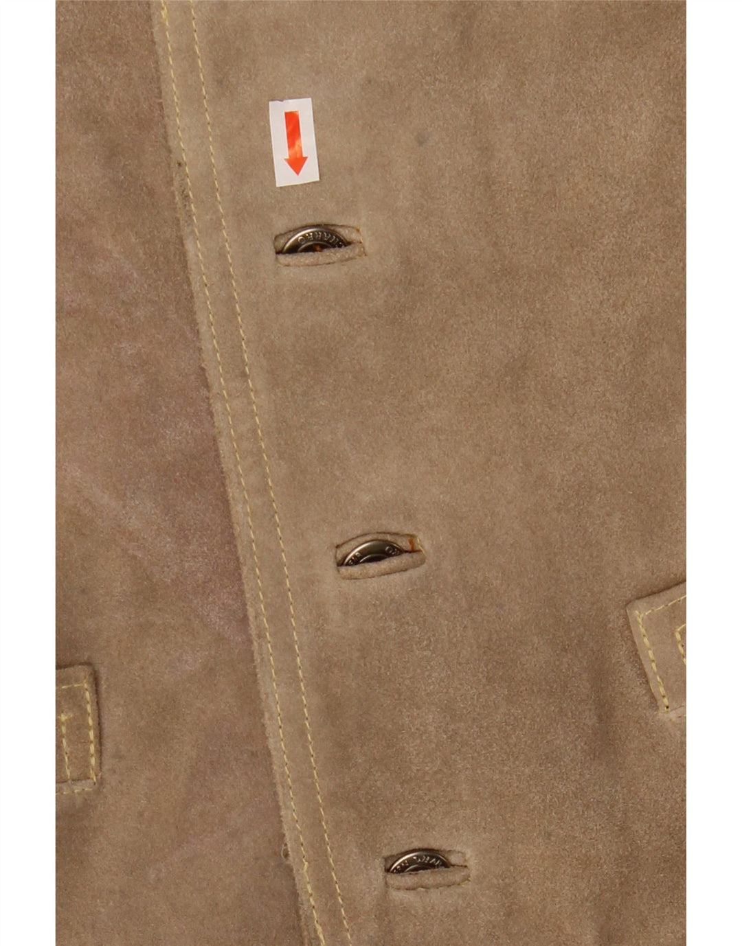 Zamszowa kamizelka męska El Charro w kolorze średniego beżu