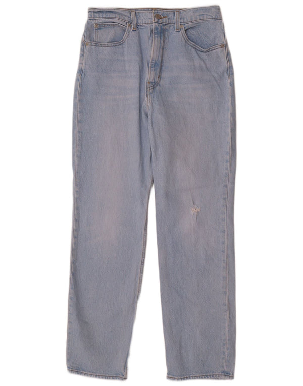 Damskie jeansy Levi's z wysokim stanem, wąskie, proste W28 L28, niebieska bawełna