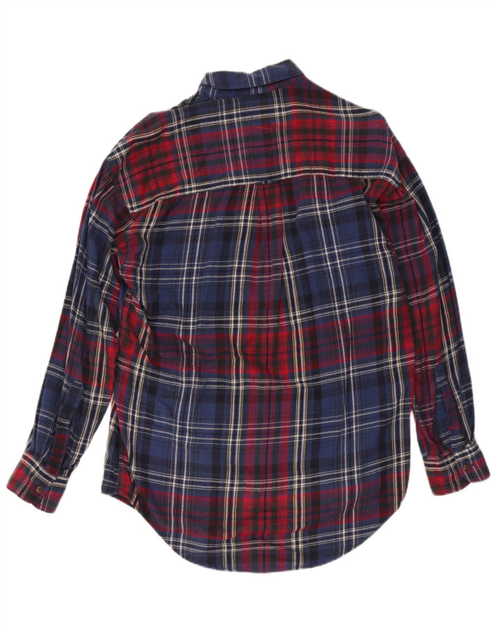 Koszula flanelowa męska Chaps Ralph Lauren, średnia, granatowa, bawełniana w kratę