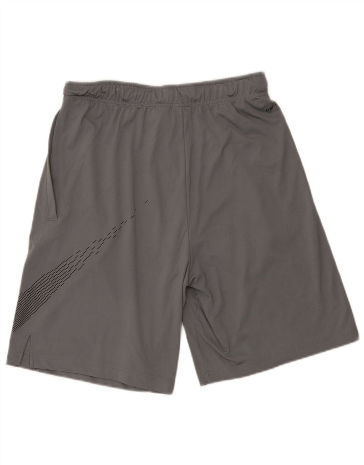 Męskie spodenki sportowe Nike Dri Fit Graphic, średnioszary poliester