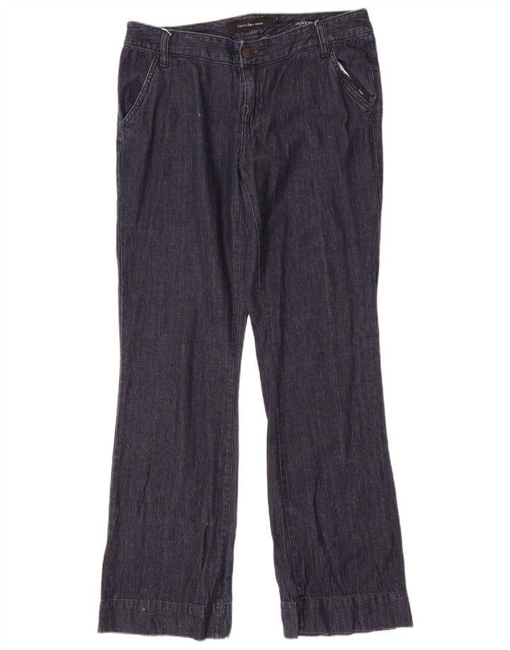 Damskie spodnie Chino Calvin Klein Bootcut US 8 Medium W32 L32 Granatowe