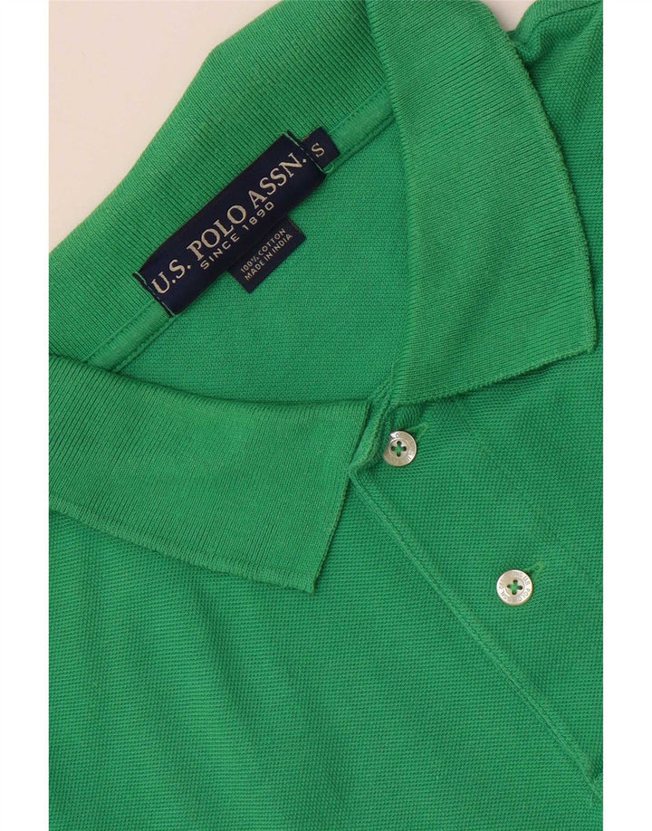 US Polo Assn. Koszula męska mała, zielona, bawełniana