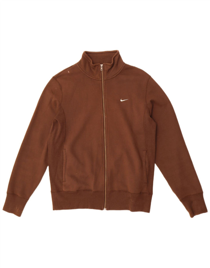 Męska kurtka dresowa Nike UK 38/40 Średni brązowy, bawełniany