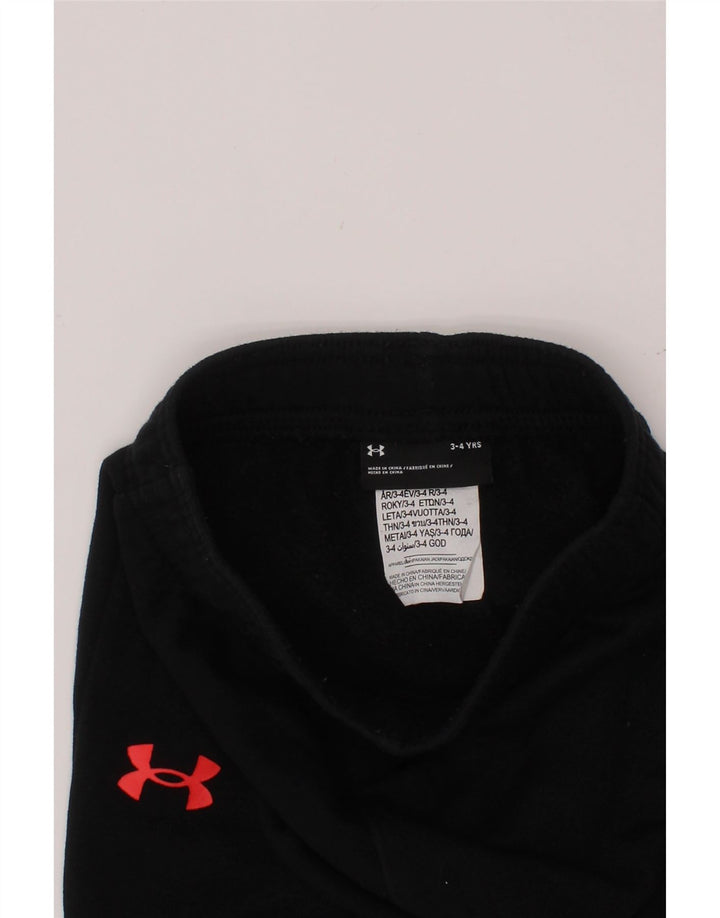 Chłopięce spodnie dresowe UNDER ARMOUR Joggers 3-4 lata, czarna bawełna