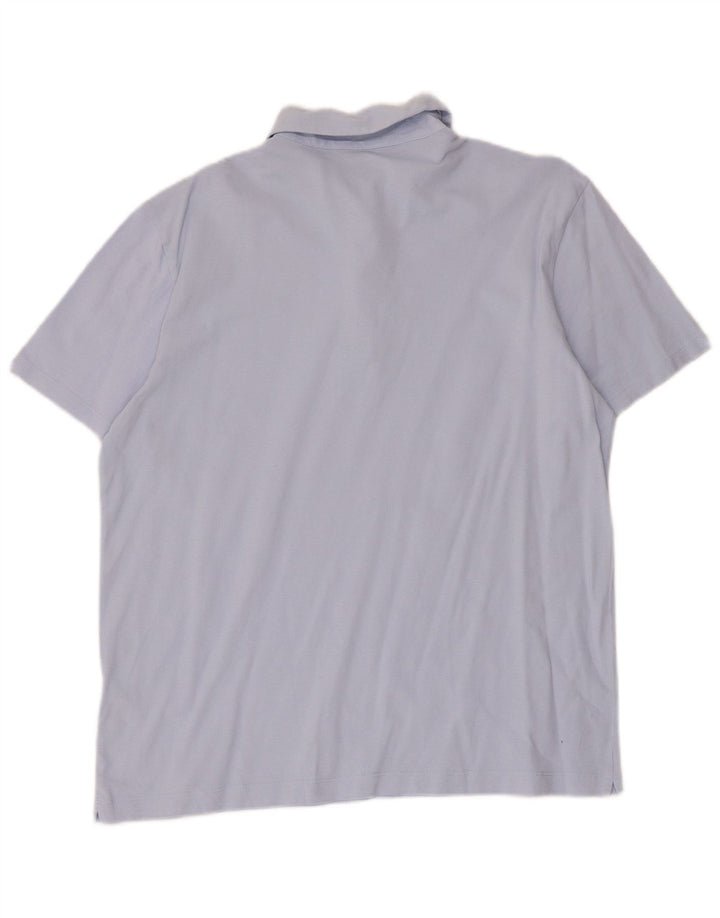 Męska koszulka polo Massimo Dutti, duża, niebieska, bawełniana