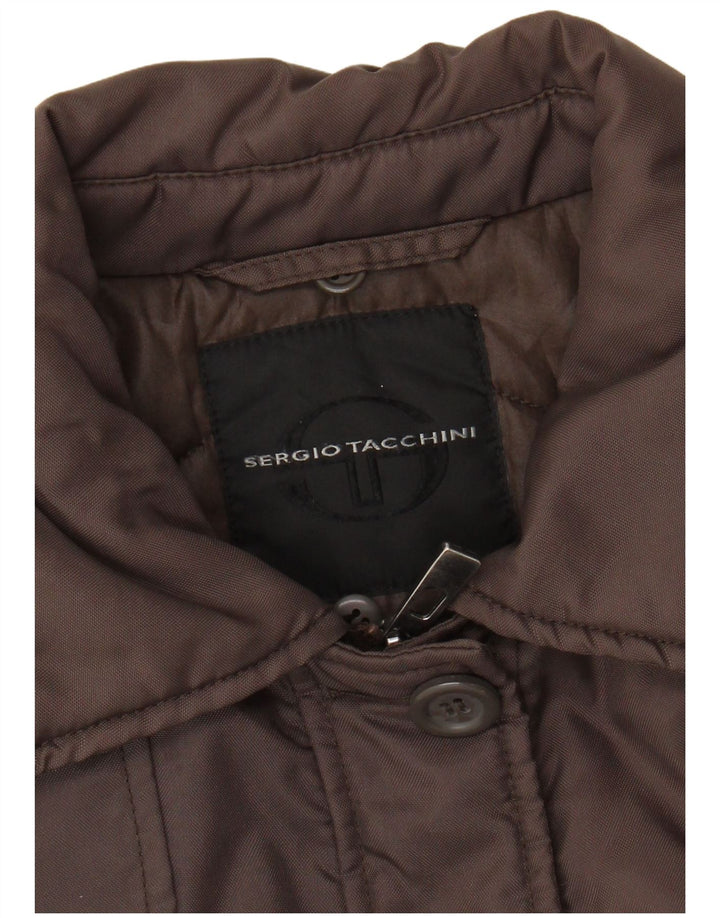 Damski płaszcz ocieplany SERGIO TACCHINI UK 14 Średni brąz