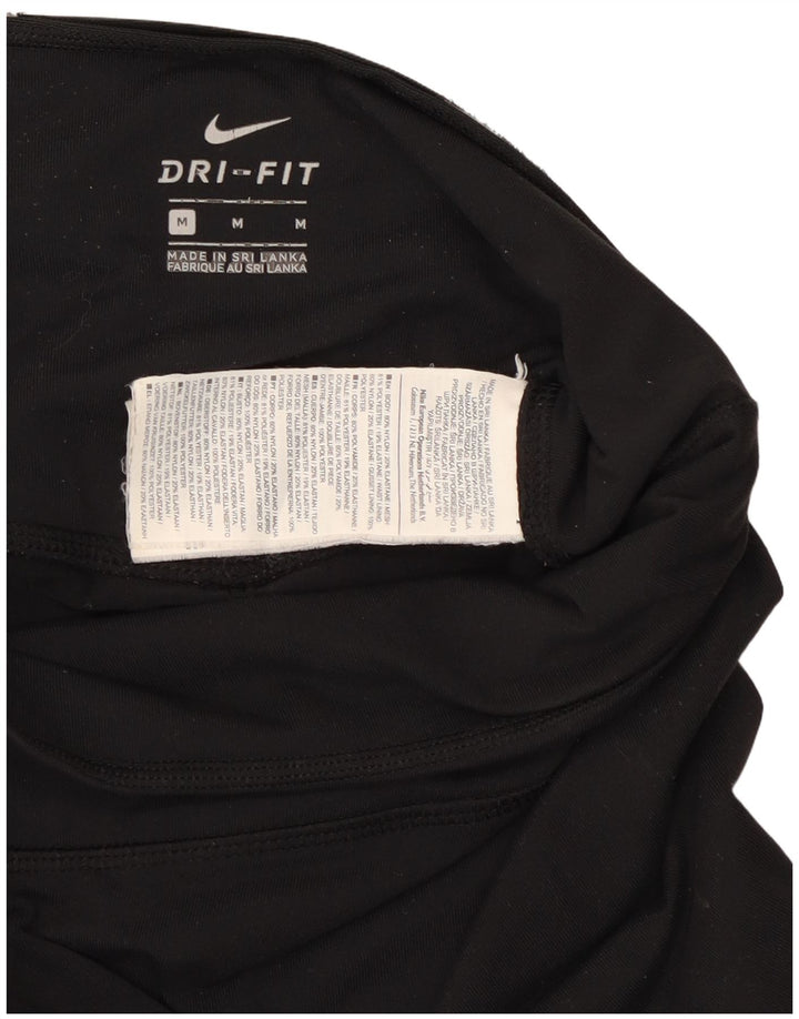 Damskie legginsy Nike Dri Fit UK 12, średni czarny nylon