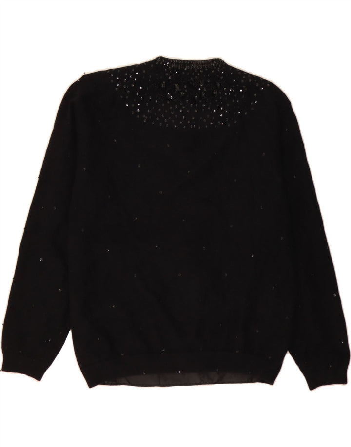 CREATION Womens Cardigan Sweater UK 18 XL Black Vintage Creation and Second-Hand Creation from Messina Hembry 