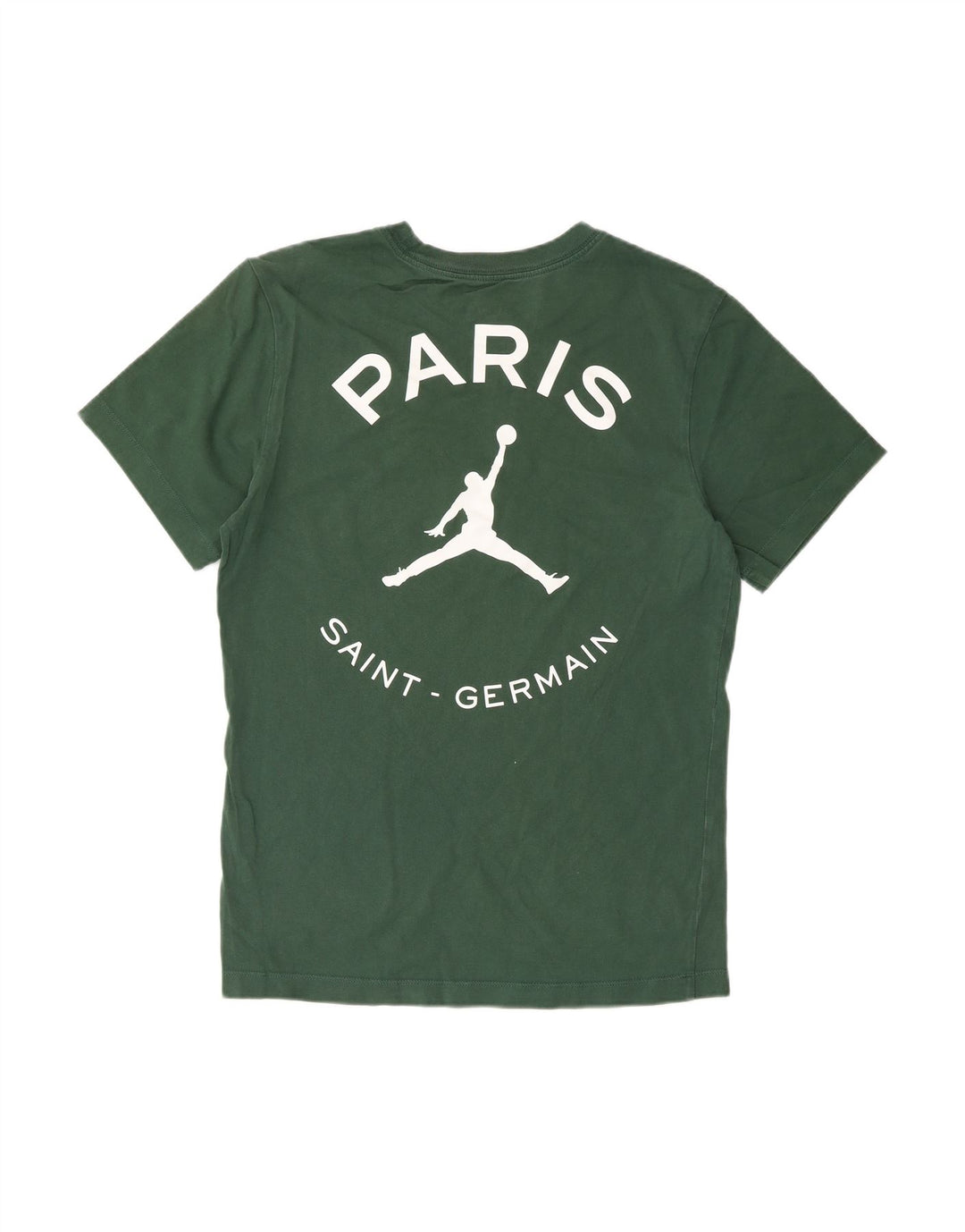 JORDAN Mens Paris Saint- Germain Graphic T-Shirt Top Small Green