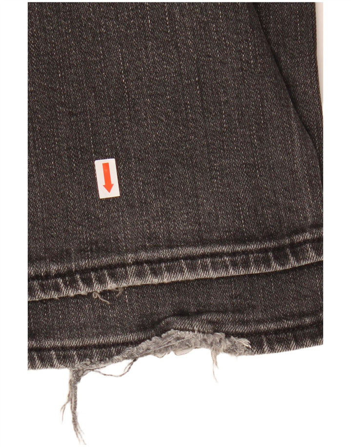 PIERRE CARDIN Męskie proste dżinsy W36 L32 Szara bawełna