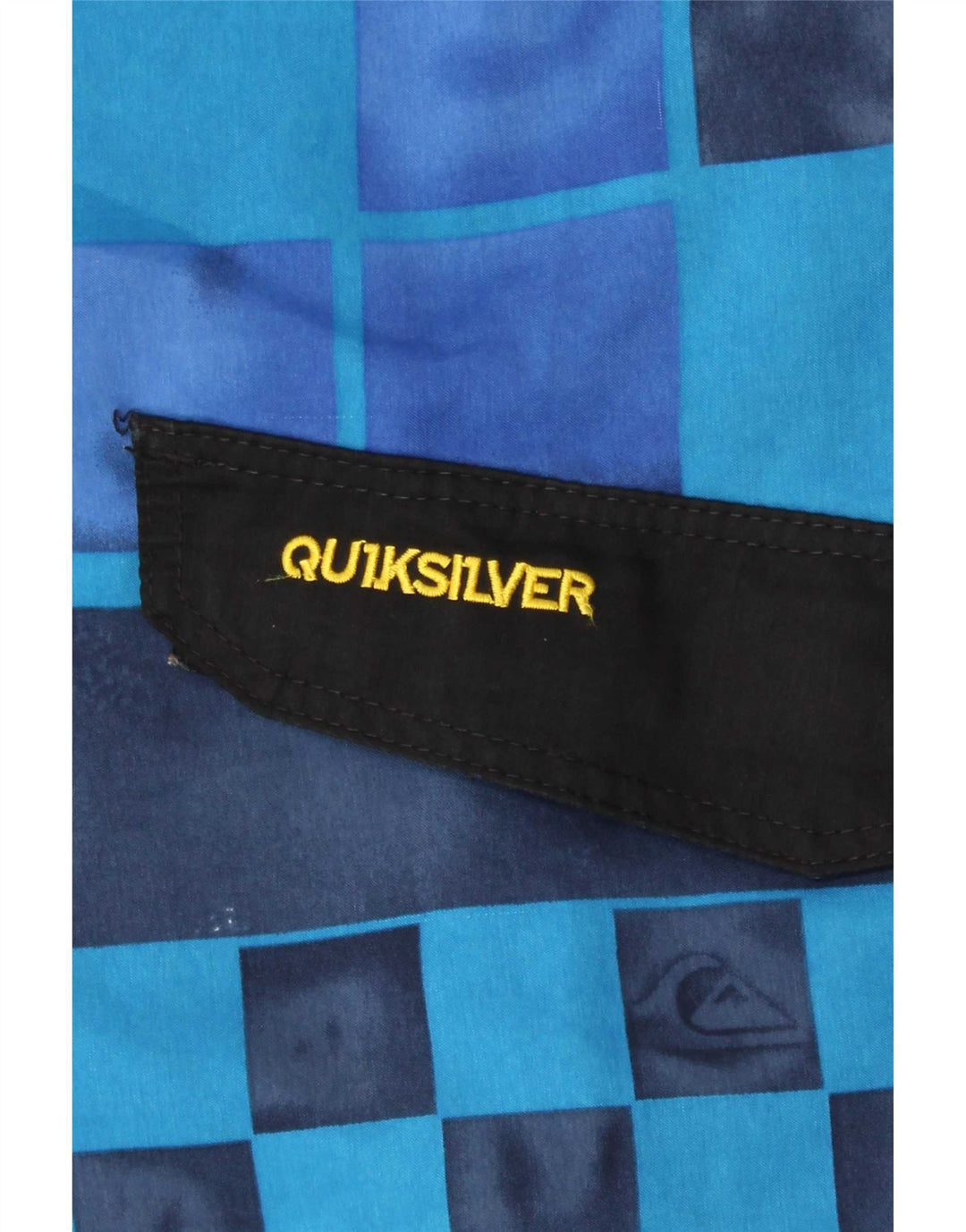 Męskie spodenki kąpielowe Quiksilver w kolorze średnioniebieskim, geometryczne