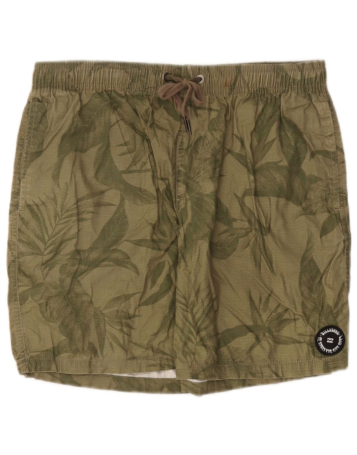 Męskie spodenki sportowe Billabong, średnie khaki, w kwiaty