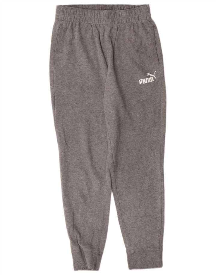 Chłopięce spodnie dresowe Puma Joggers 10-11 lat, średnio szara bawełna