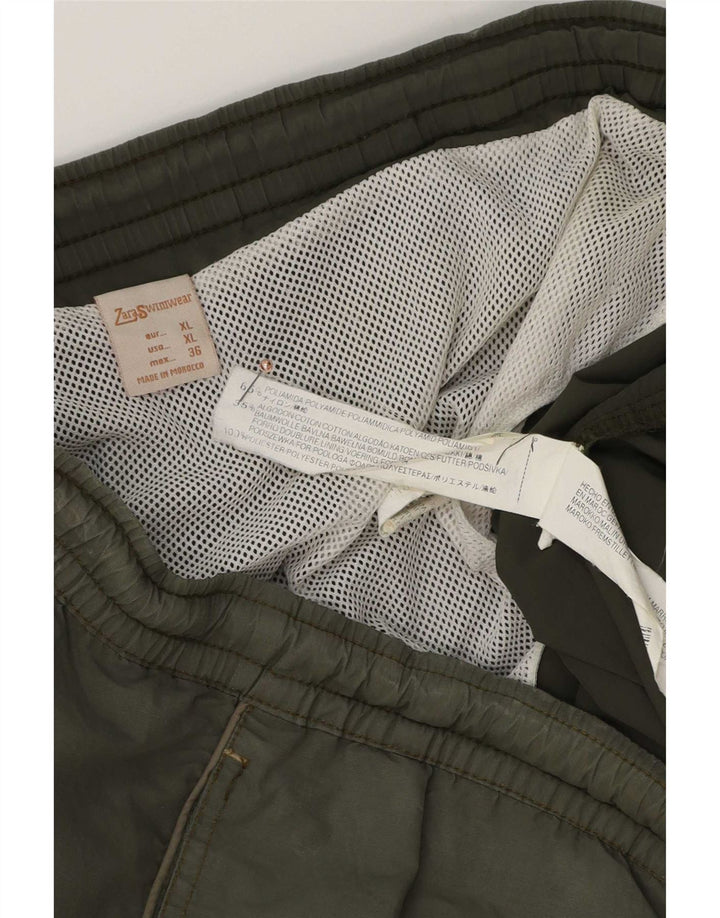 Męskie spodenki kąpielowe Zara XL, zielone, poliamidowe