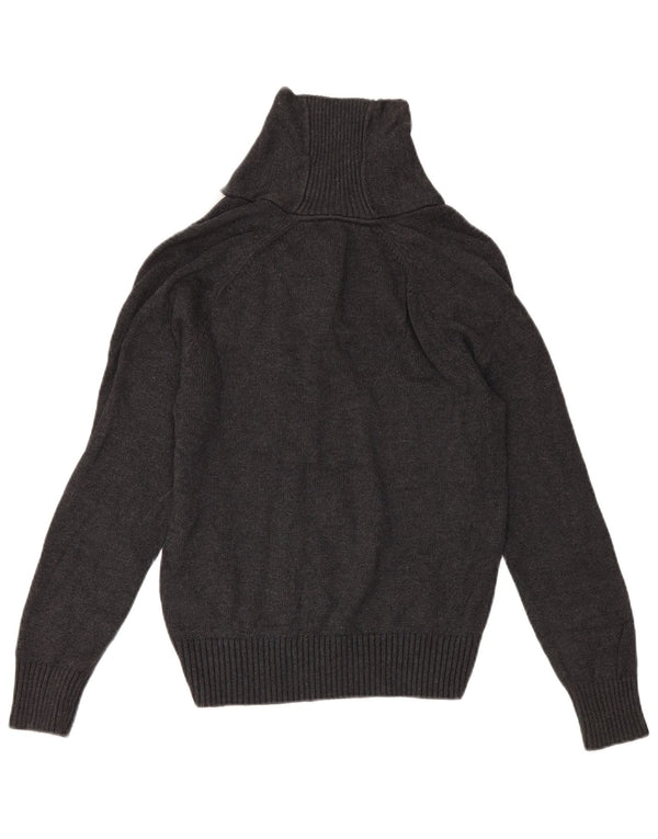 Sweter damski Tommy Hilfiger z szalowym dekoltem UK 14, duży, szary