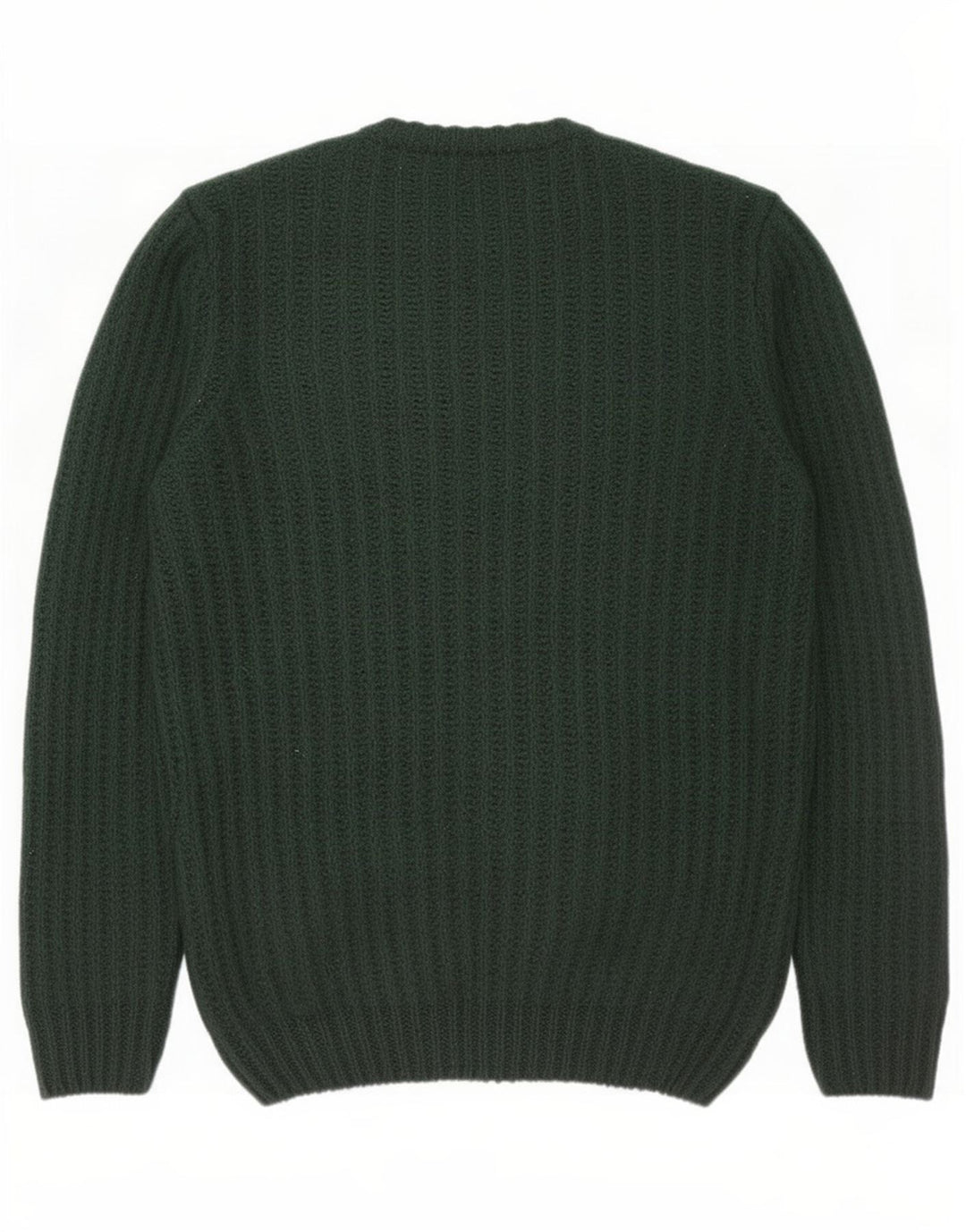 Męski sweter z okrągłym dekoltem Zara, średni zielony akryl