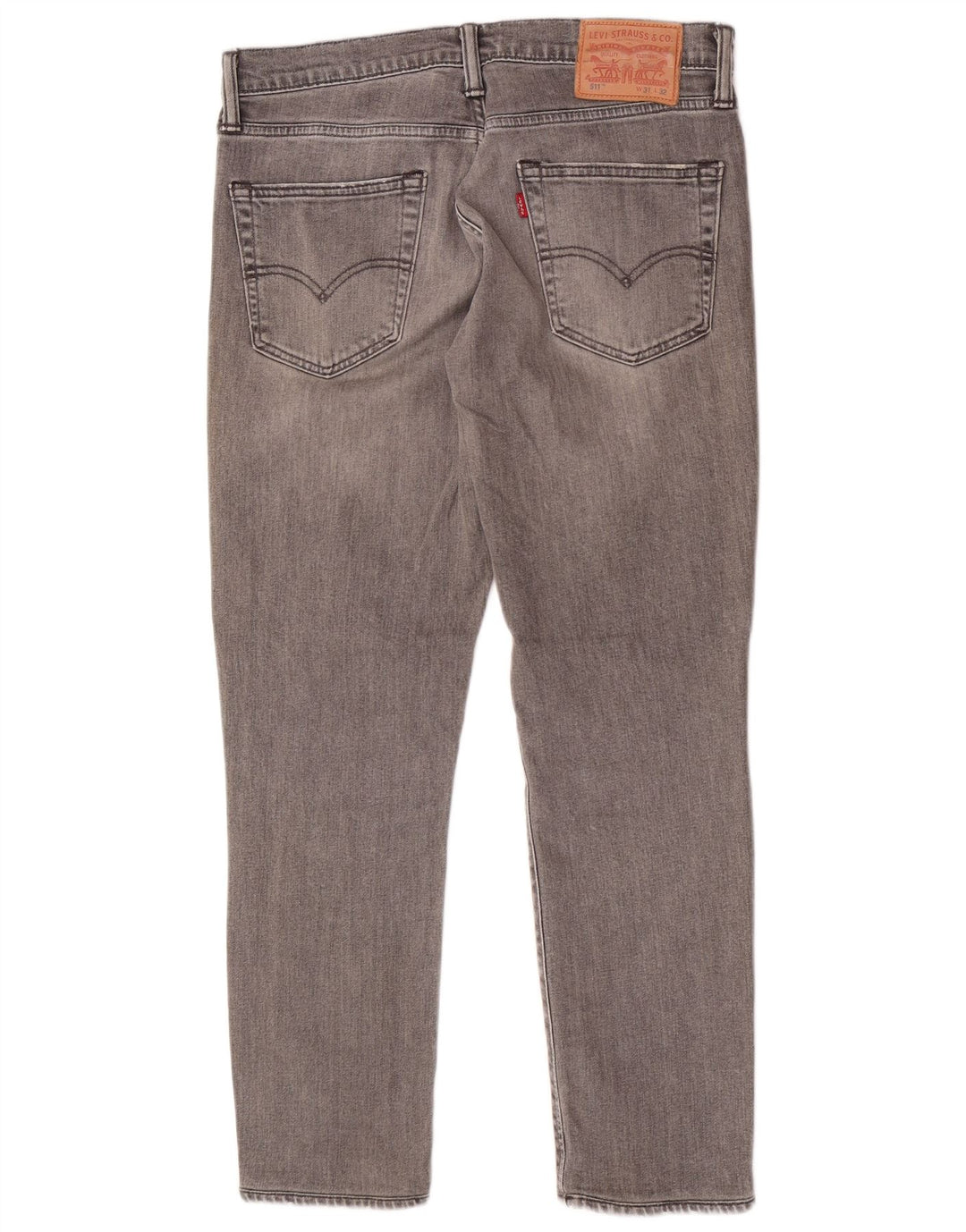 Męskie jeansy Levi's 511 Slim Tapered W31 L27 Szara bawełna