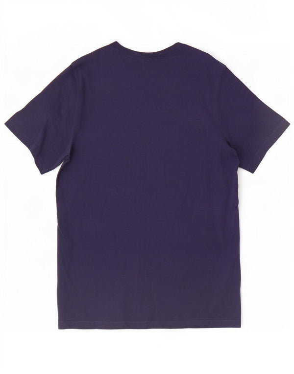 Męski T-shirt z grafiką Nike, duży, granatowy, bawełniany