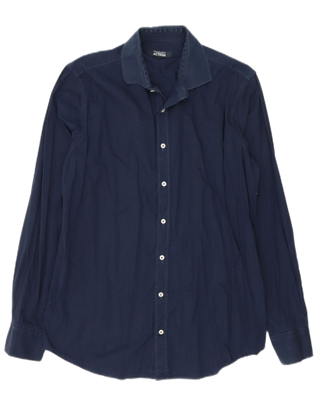 Koszula męska Trussardi rozmiar 41/42, duża, granatowa, bawełniana