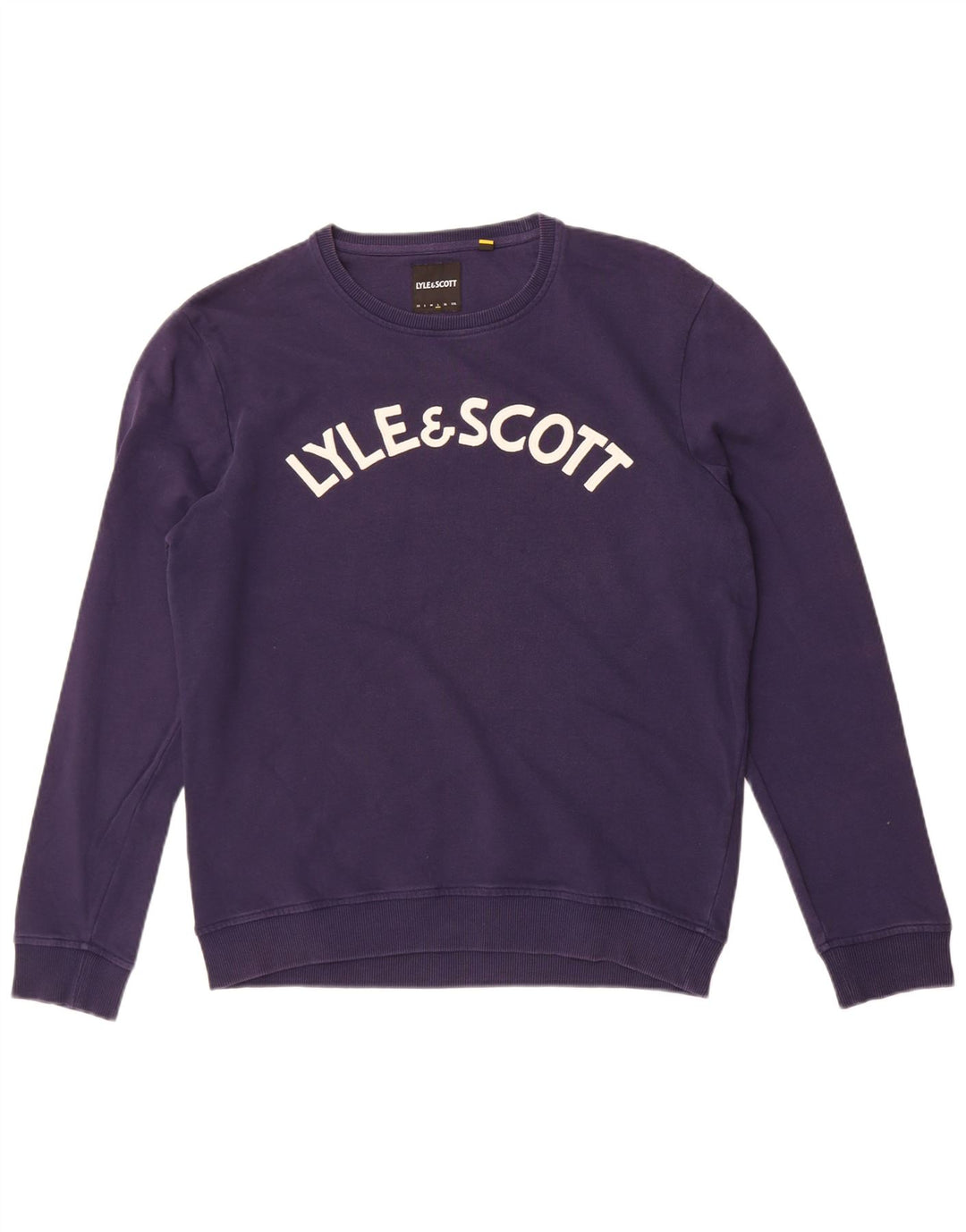 Męska bluza z grafiką Lyle & Scott, duża, granatowa, bawełniana