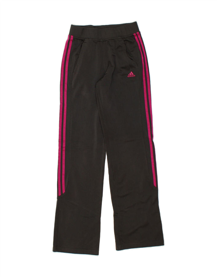ADIDAS Girls Tracksuit Trousers 15-16 Years Grey Polyester Vintage Adidas and Second-Hand Adidas from Messina Hembry 
