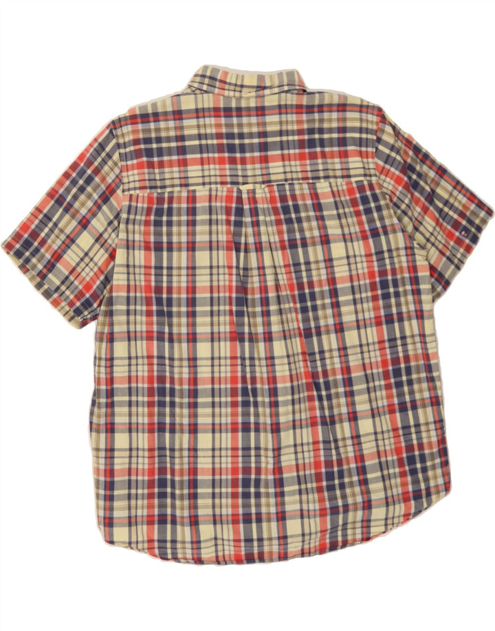 CHAPS Mens Short Sleeve Shirt XL Multicoloured Check Cotton Vintage Chaps and Second-Hand Chaps from Messina Hembry 