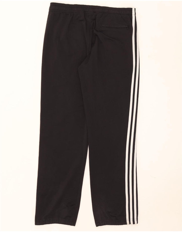 Męskie spodnie dresowe Adidas, małe, czarne, poliestrowe