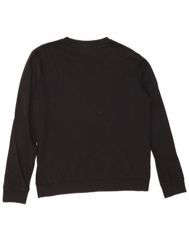 Męska bluza z grafiką Hugo Boss, duża, czarna, bawełniana