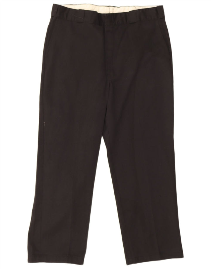 Męskie proste spodnie chino Dickies W38 L29 Czarny poliester