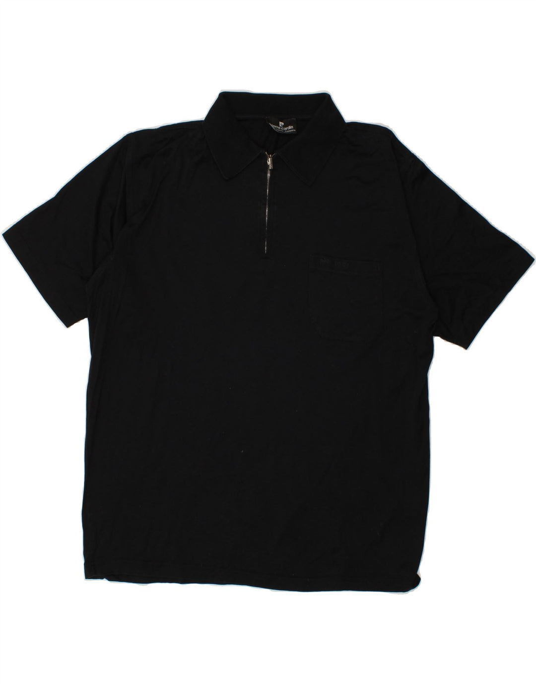 PIERRE CARDIN Mens Polo Shirt Large Navy Blue Cotton Vintage Pierre Cardin and Second-Hand Pierre Cardin from Messina Hembry 
