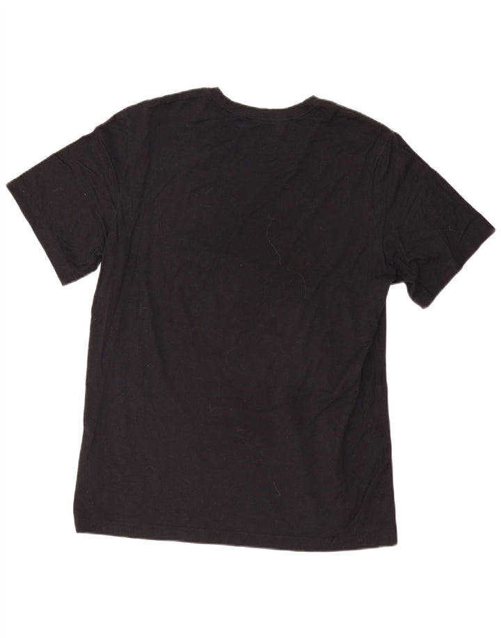 Męski T-shirt z grafiką Nike, duży, czarny, bawełniany