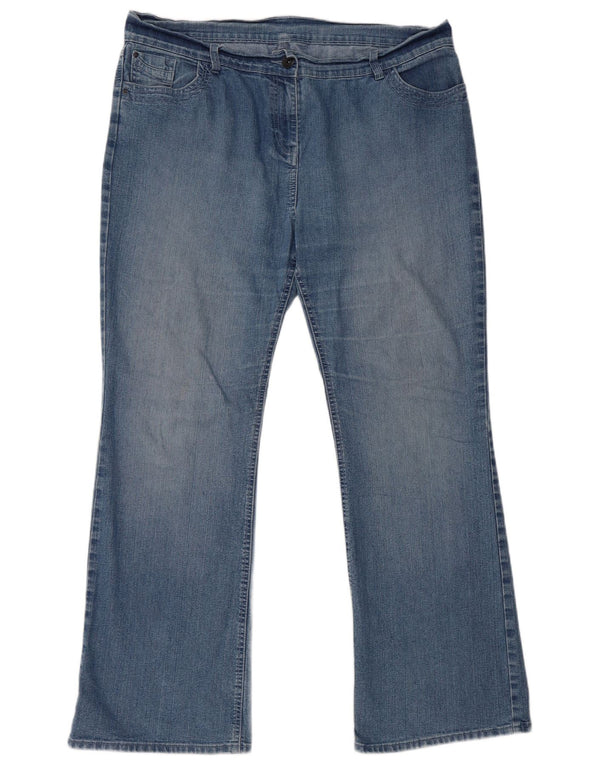 Marks & Spencer Damskie jeansy Bootcut UK 18 XL W38 L30 Niebieskie, bawełniane