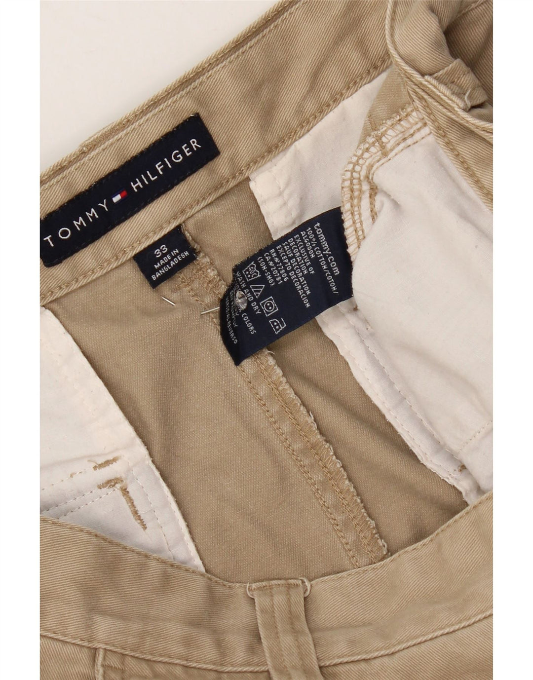 Męskie spodenki cargo Tommy Hilfiger W33 w kolorze średniego beżu, bawełniane