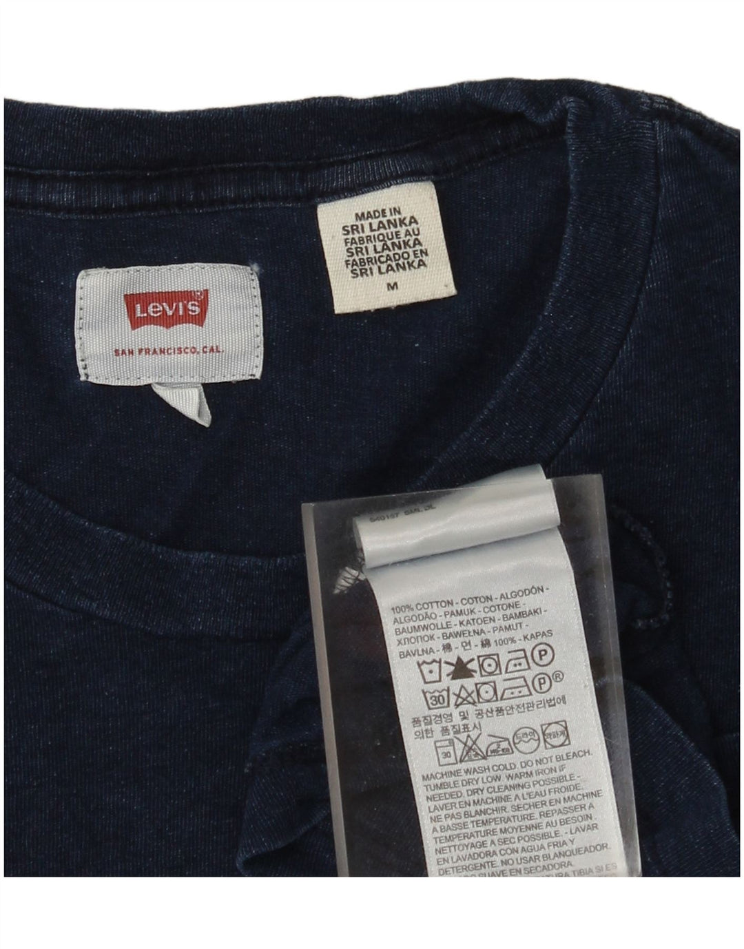 T-shirt męski Levi's Top, średni, granatowy, bawełniany