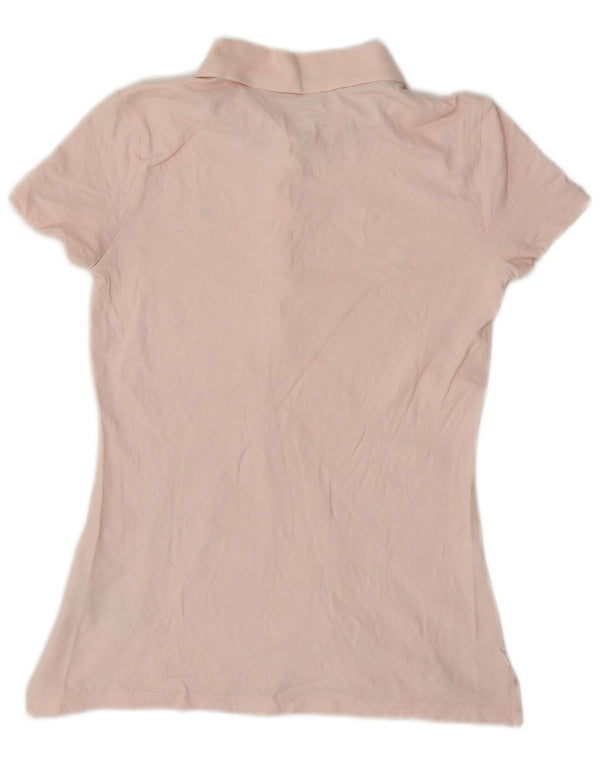 Damska koszulka polo Tommy Hilfiger o klasycznym kroju UK 6 XS, różowa bawełna