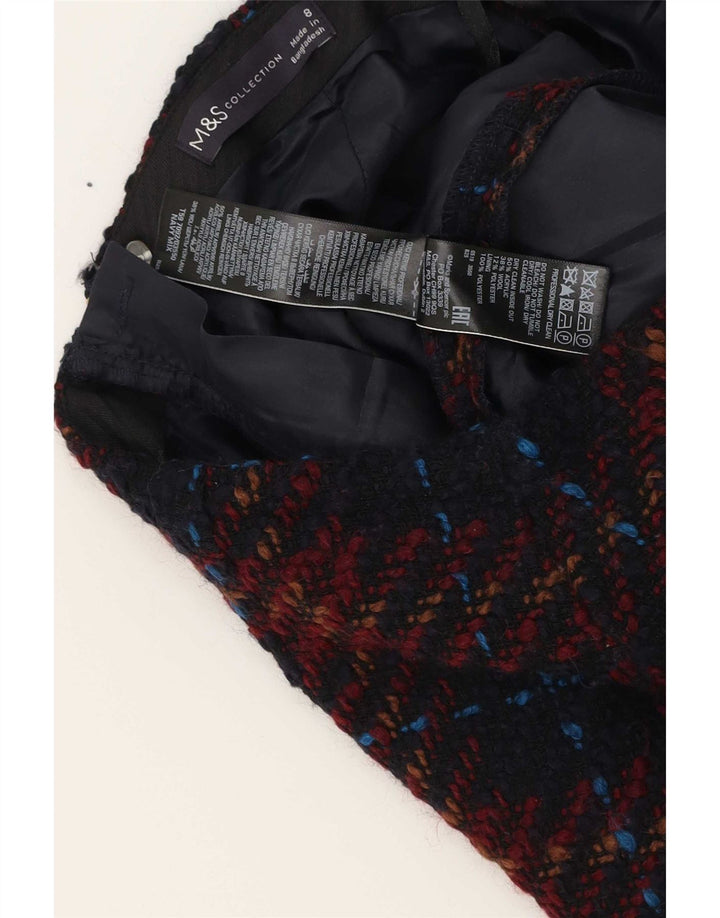 Spódnica mini damska Zara UK 8, mała, wielobarwna kratka, akryl